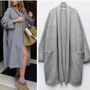 Like new Zara soft knit coat